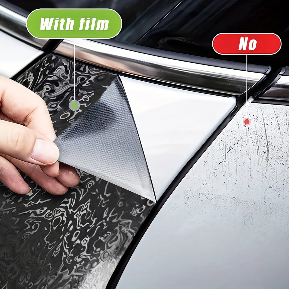 1 Roll of 19.69inch X 118.11inch Forged Carbon Fiber Vinyl Wrap