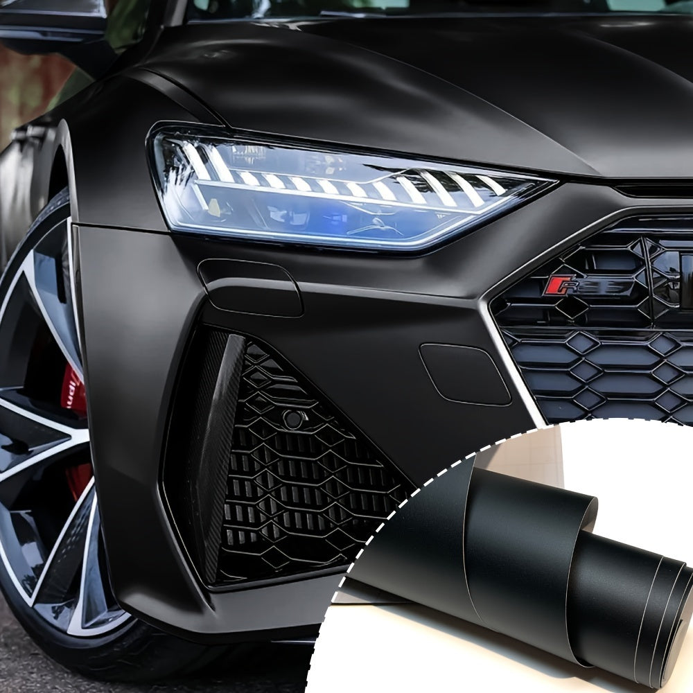1 Roll, 50x300cm, Matte Black Car Vinyl Film