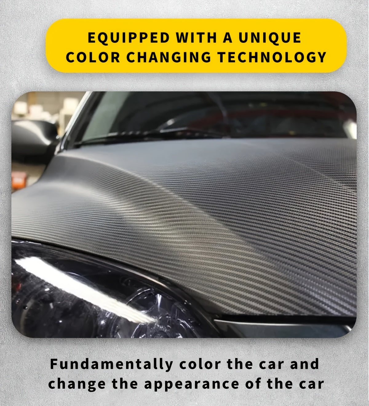 1 Roll of 19.69inch X 118.11inch Forged Carbon Fiber Vinyl Wrap