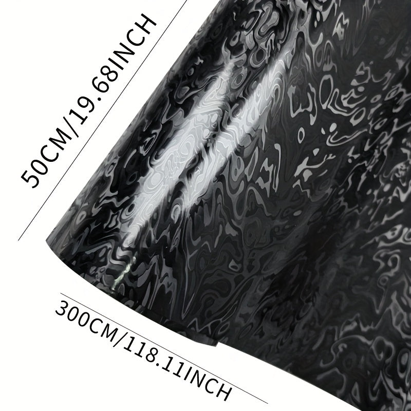 1 Roll of 19.69inch X 118.11inch Forged Carbon Fiber Vinyl Wrap
