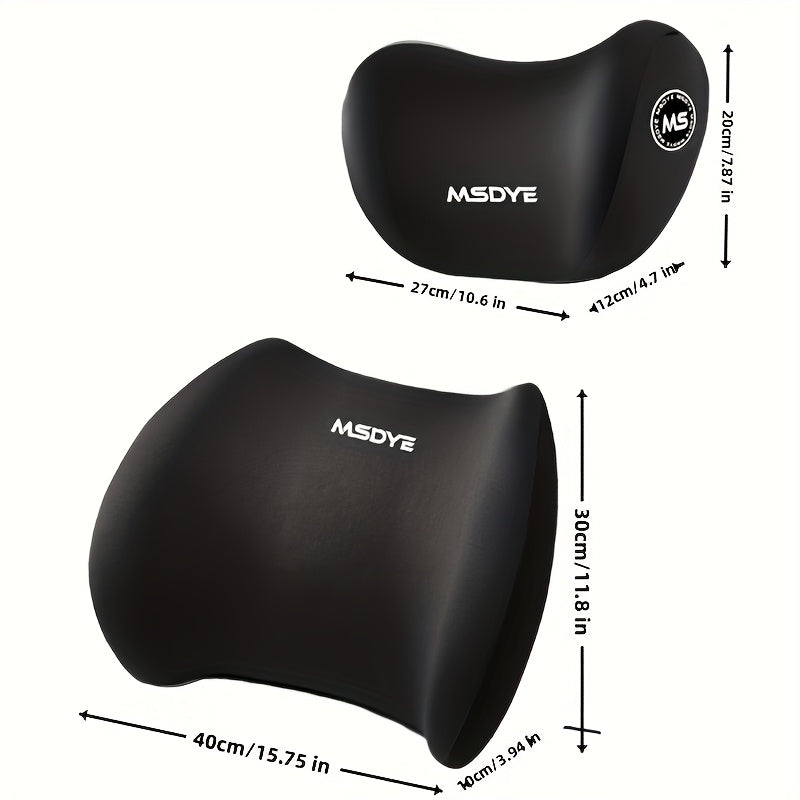 1 Set Car Headrest/Lumbar Support