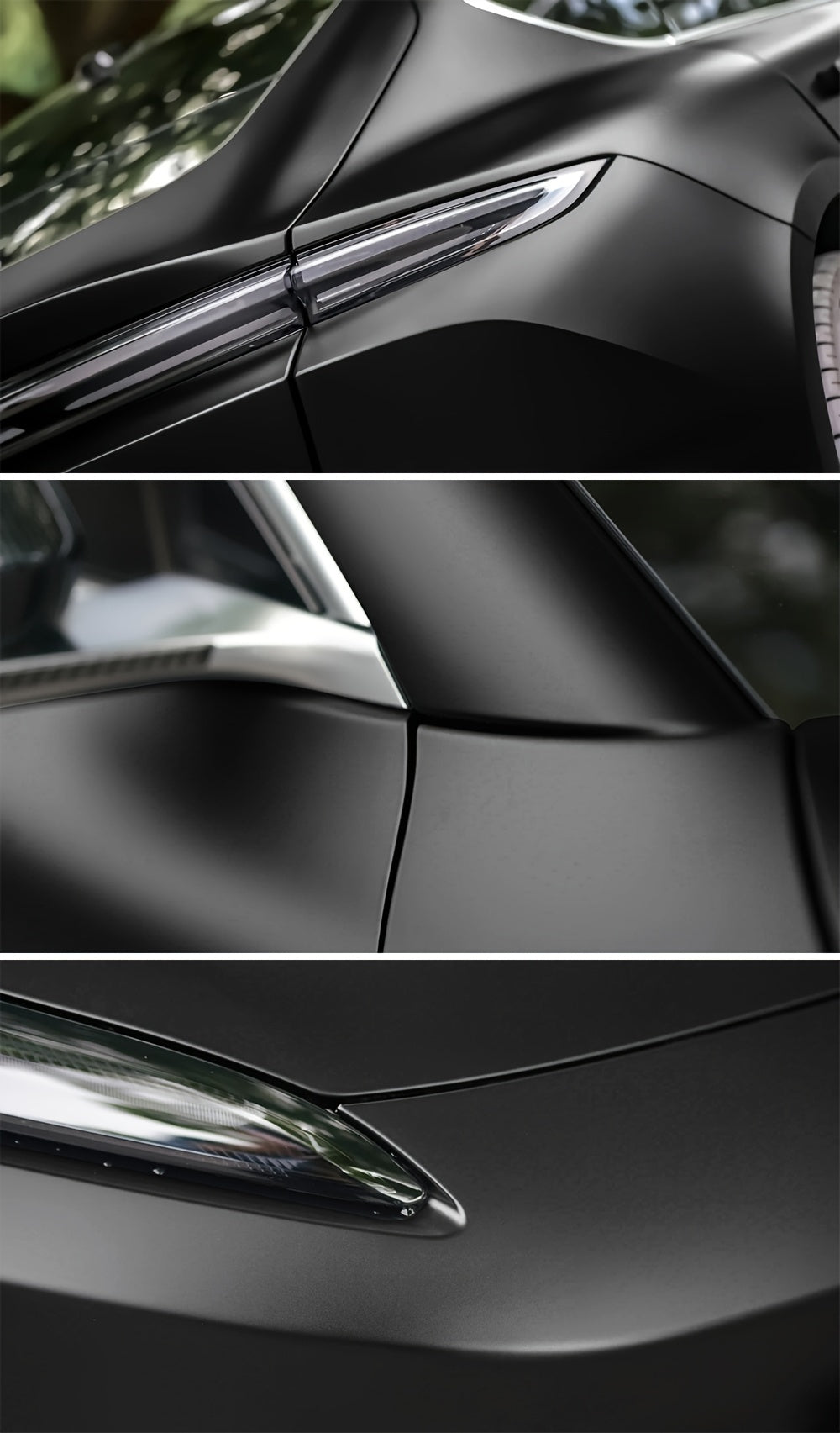1 Roll, 50x300cm, Matte Black Car Vinyl Film