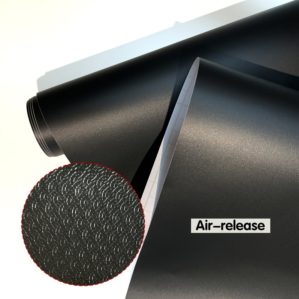 1 Roll, 50x300cm, Matte Black Car Vinyl Film