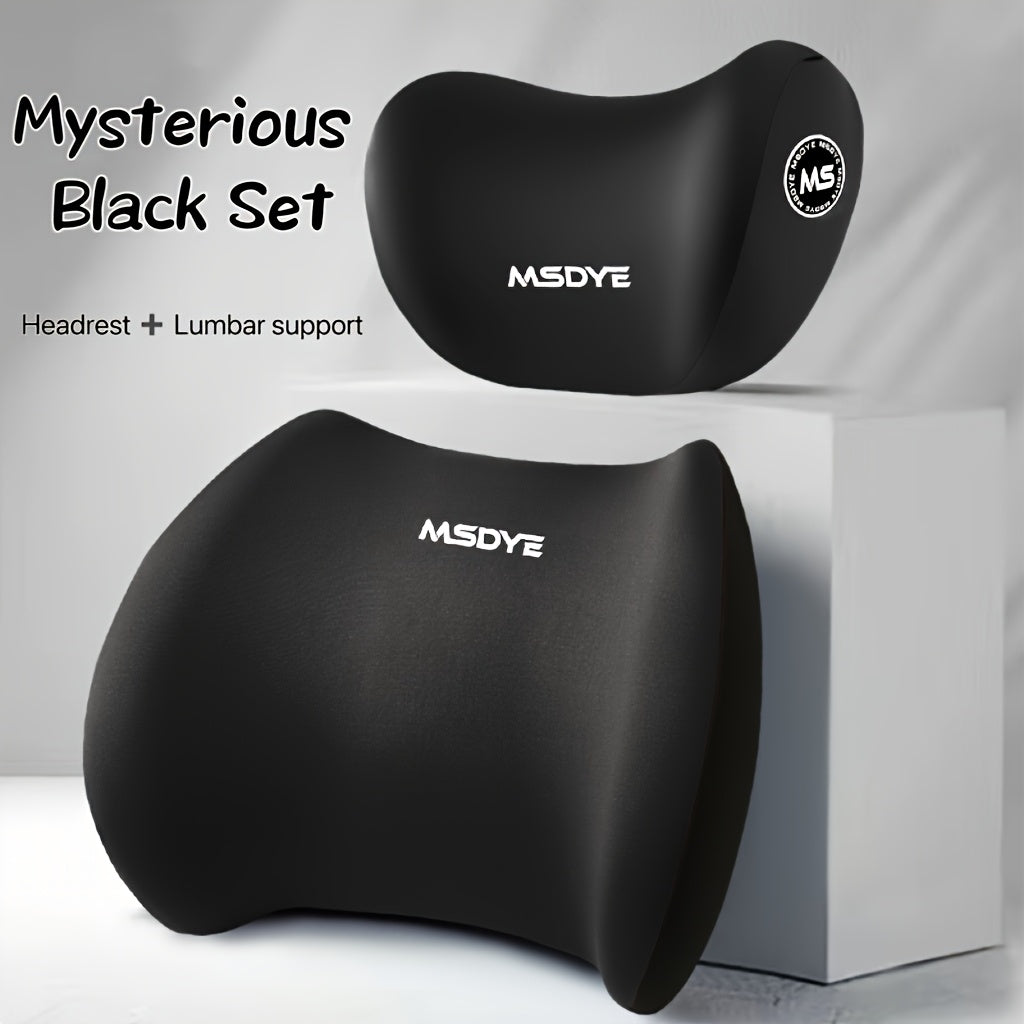 1 Set Car Headrest/Lumbar Support