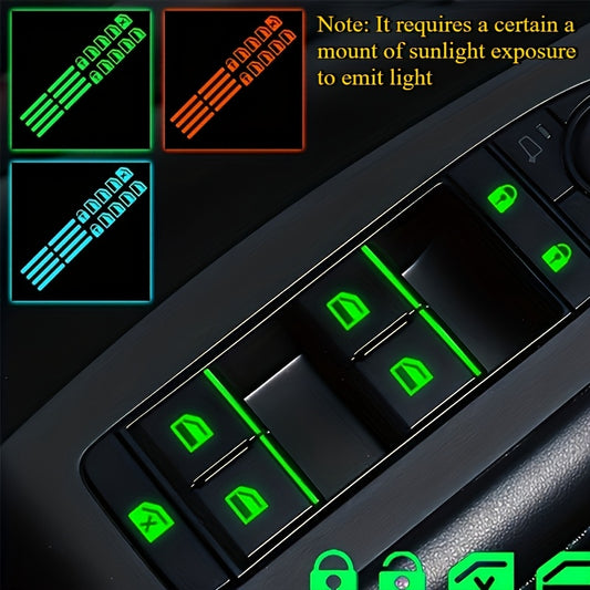 1pc Luminous Car Switch Decal Sticker