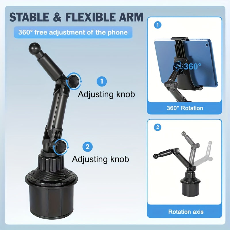 1pc Universal Tablet and Smartphone Car Mount