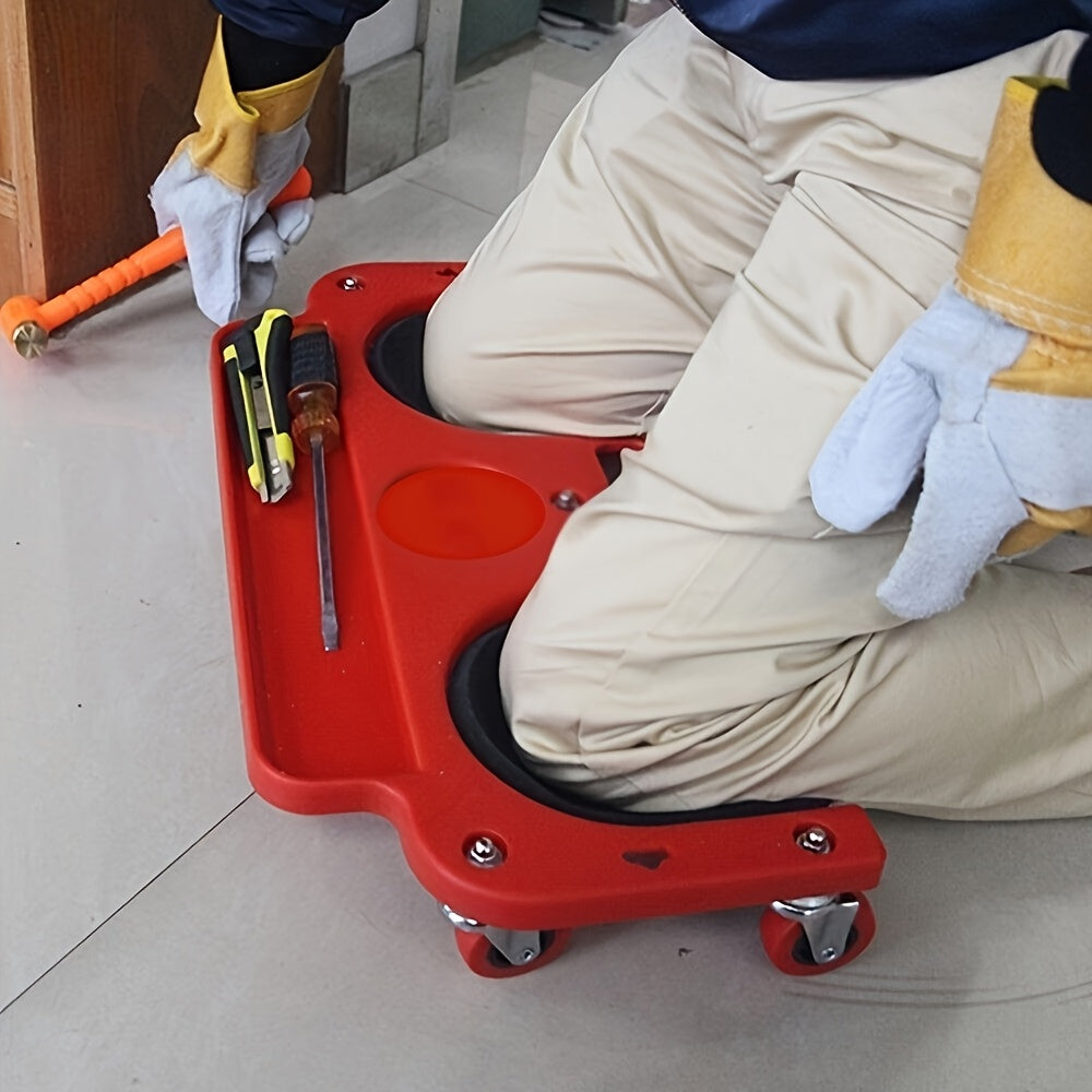 1pc Heavy-Duty Rolling Knee Pad Platform with Wheels