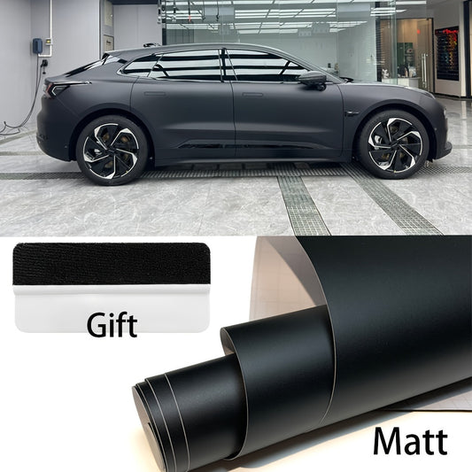 1 Roll, 50x300cm, Matte Black Car Vinyl Film