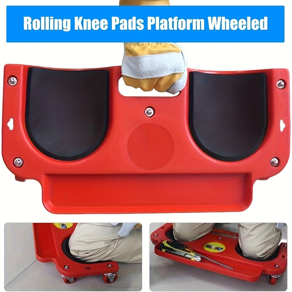 1pc Heavy-Duty Rolling Knee Pad Platform with Wheels